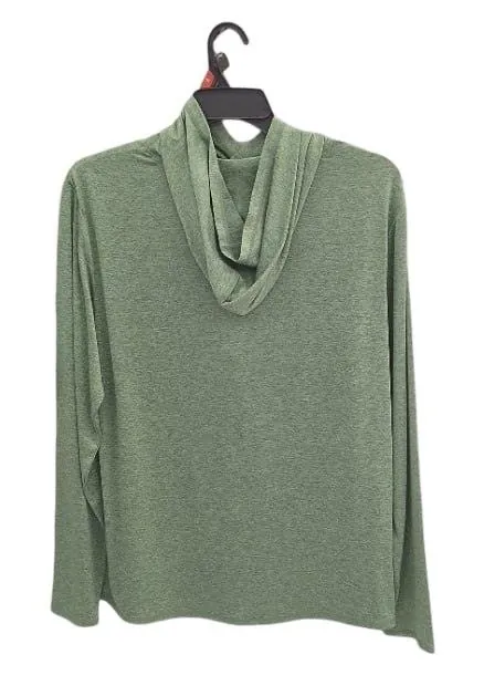 Marled cowl neck top